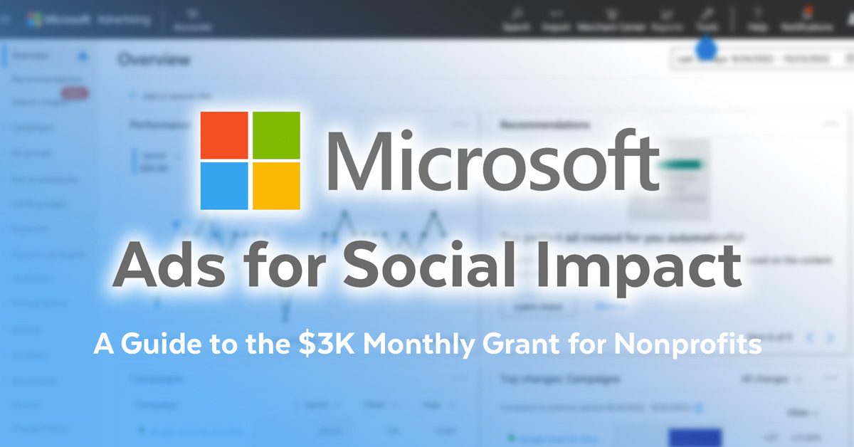 Microsoft Ads For Social Impact Blog Feature Image